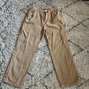 Fashion Nova Women's Tan Cargo Jeans